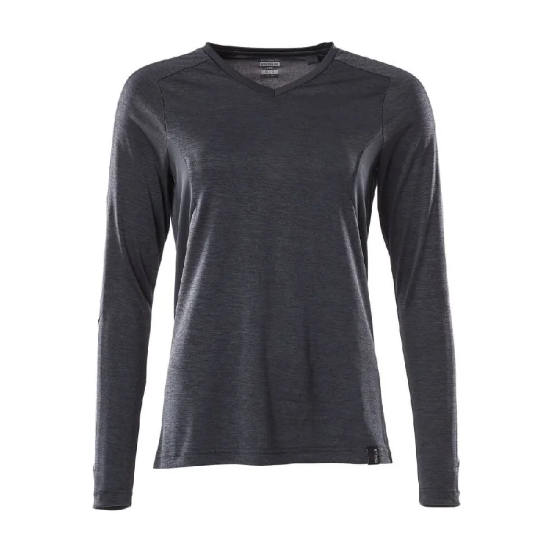 Mascot Long-Sleeved V-Neck T-Shirt 18091-810 - Womens, Accelerate Nylon Fabric Polyester Fabric Spandex Fabric