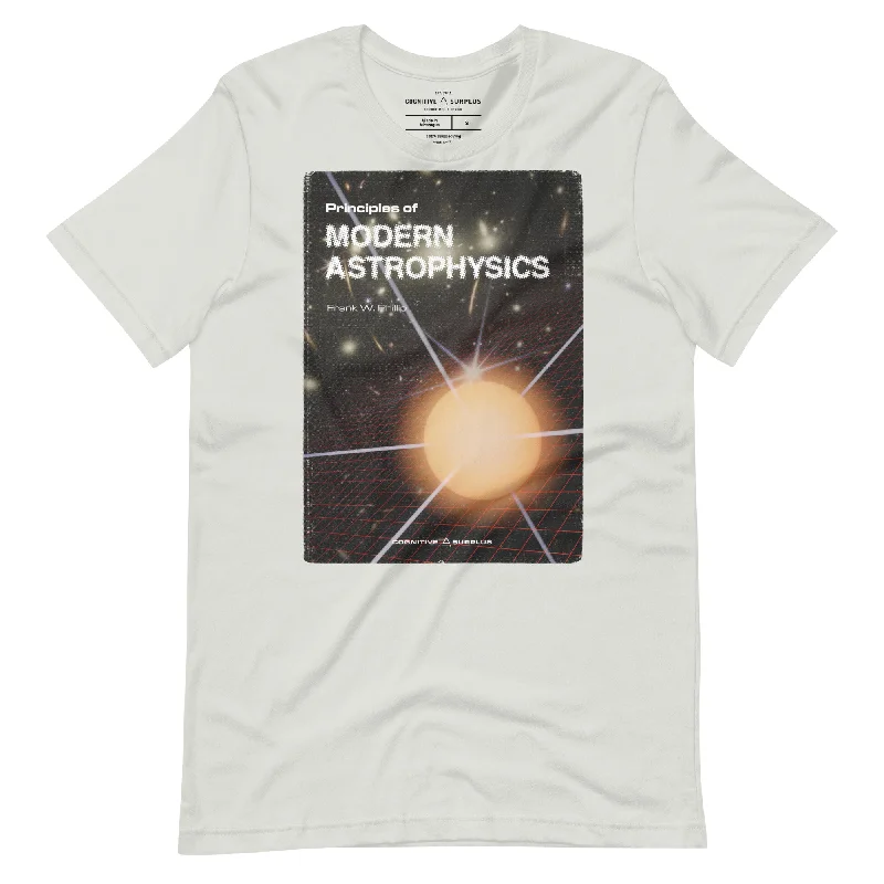 Modern Astrophysics Graphic Tee Notch Collar Peter Pan Collar Cowl Neck