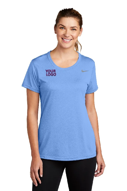 Nike Ladies Team rLegend Customized Tee's, Valor Blue Basic T-Shirt Crew Neck Short Sleeve