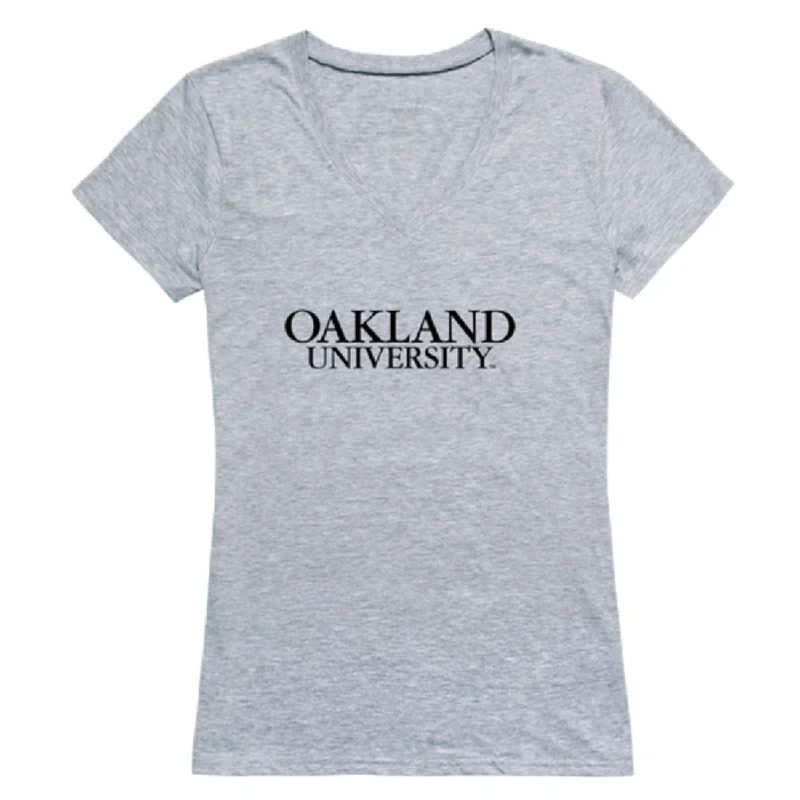 Oakland Golden Grizzlies Womens Seal T-Shirt Front Pockets Side Pockets Patch Pockets