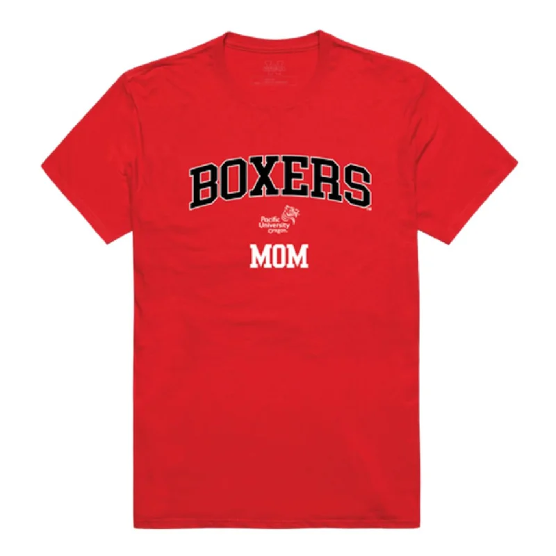 Pacific University Boxers Mom T-Shirts Basic T-Shirt Crew Neck Short Sleeve