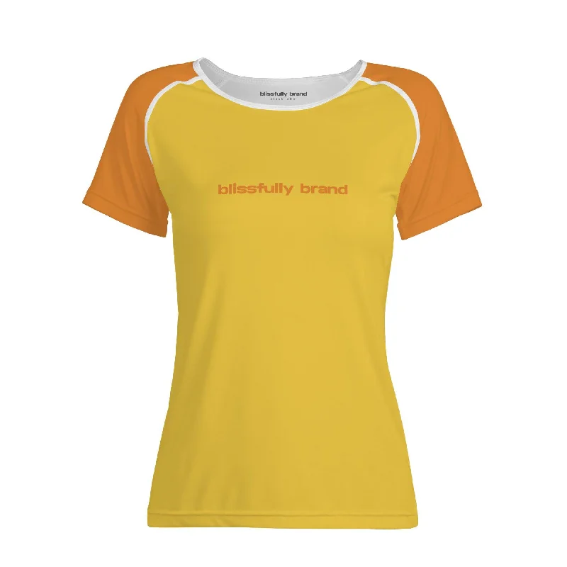 Pinsa Color Block Crewneck Stretchy Logo Tee Polka Dot Checkered Tartan
