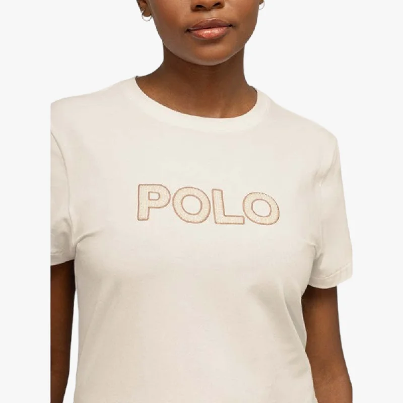 Polo Womens Dakota Logo Short Sleeve Tee White Casual Formal Business