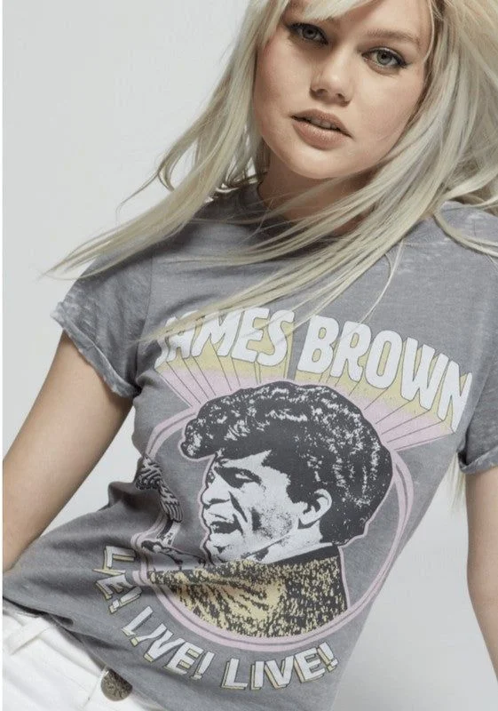 Recycled Karma James Brown Live! Tee Spandex Blend Rayon Blend Denim Blend