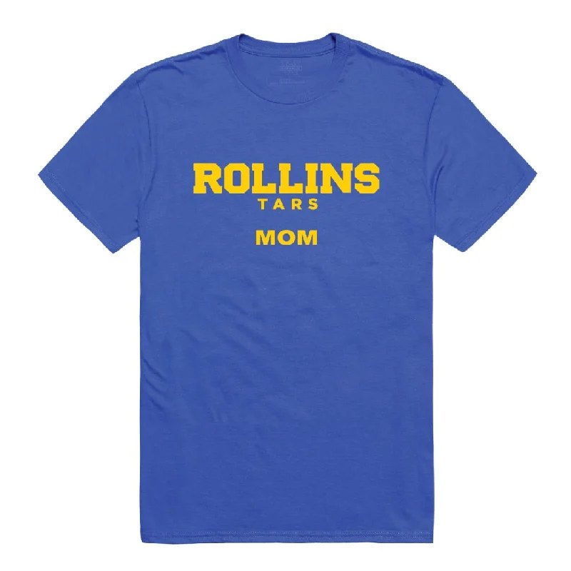 Rollins College Tars Mom T-Shirts Notch Collar Peter Pan Collar Cowl Neck