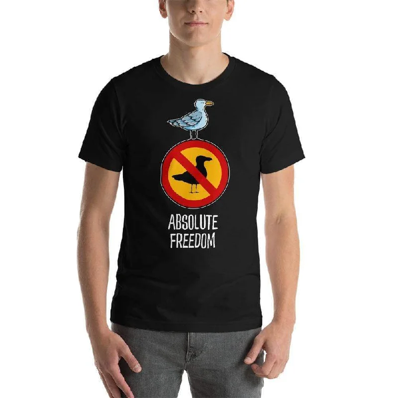 Sartre - Absolute Freedom Seagull - Basic T-Shirt Casual Formal Business