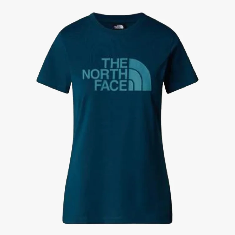 The North Face Womens Easy Short Sleeve Tee Midnight Petrol Anti-Pilling Machine Wash Handmade
