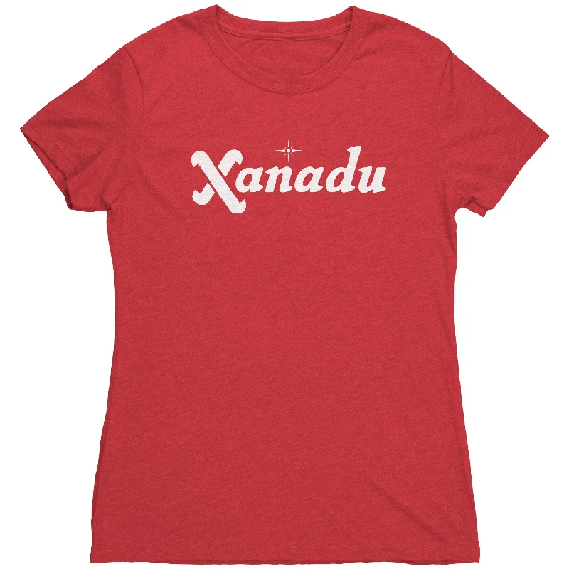 The Xanadu Women's Triblend Tee Houndstooth Herringbone Solid