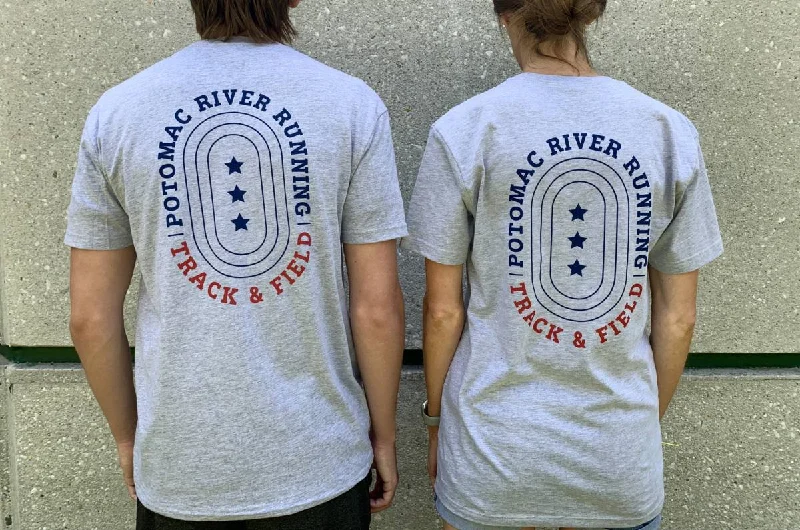 Unisex =PR= Track & Field Graphic Tee NEXT-TFREDBLUE Modern Contemporary Chic