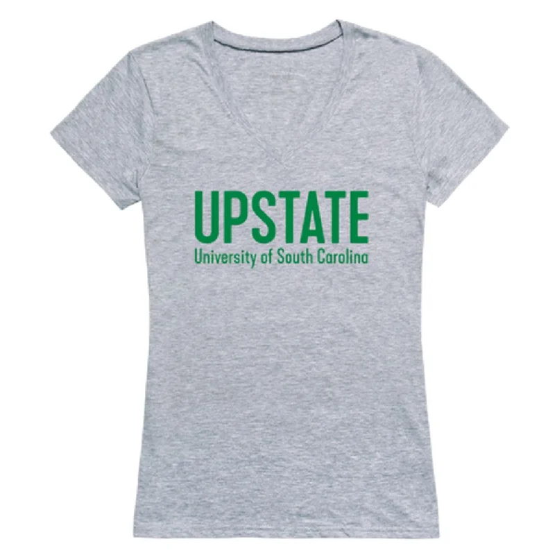 University of South Carolina Upstate Spartans Womens Seal T-Shirt Lace Blend Ribbed Blend Corduroy Blend