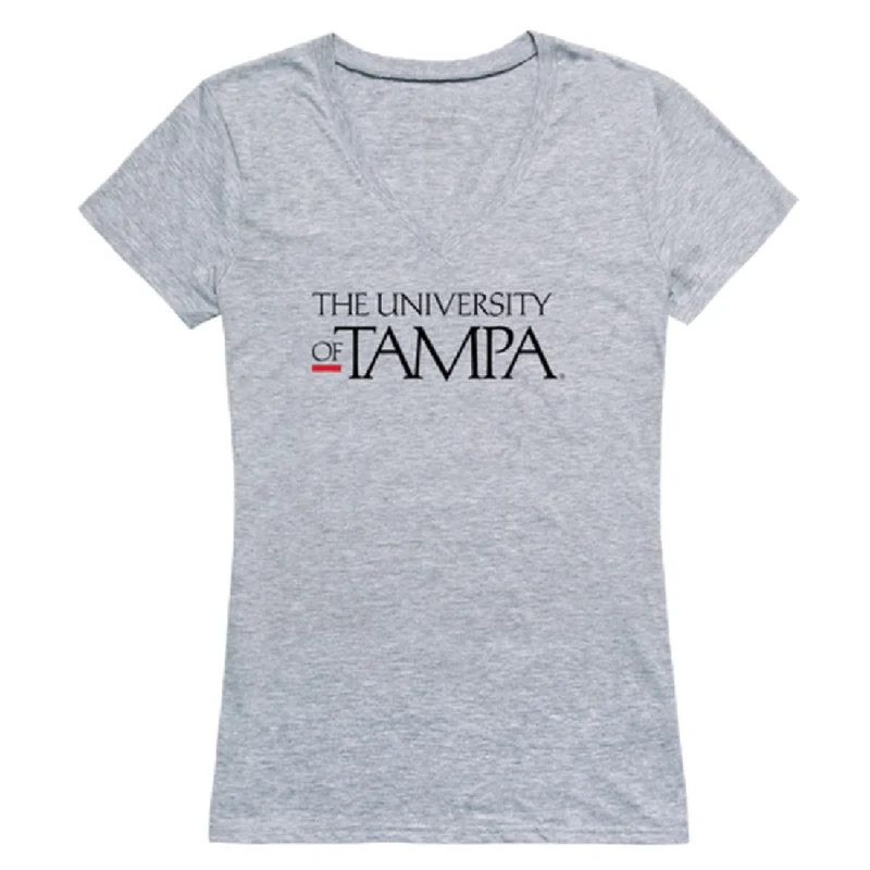 University of Tampa Spartans Womens Seal T-Shirt Zippered Buttoned Snapped