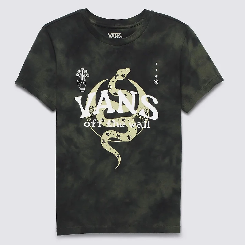 VANS Women's Otherworld Crew Tee Ribbed T-Shirt High Neck Heavyweight