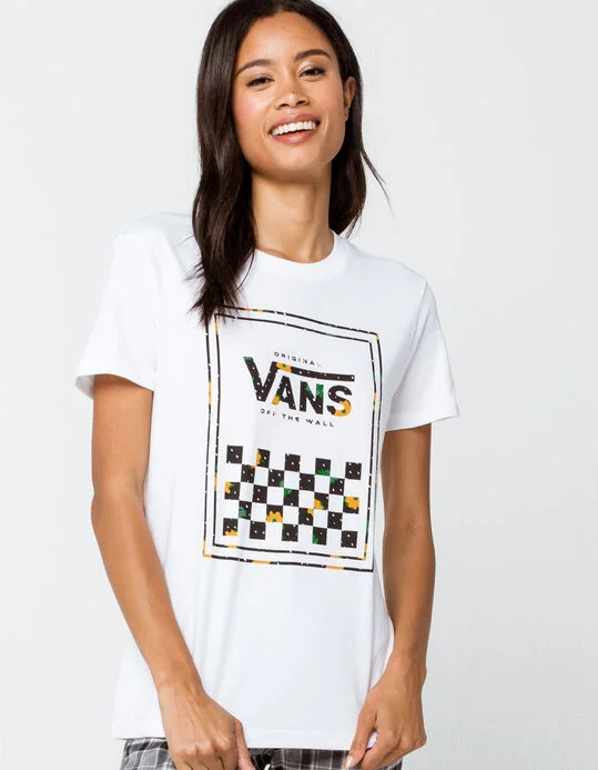 Vans W Boxtrot Tshirt Collared T-Shirt Boat Neck A-Line