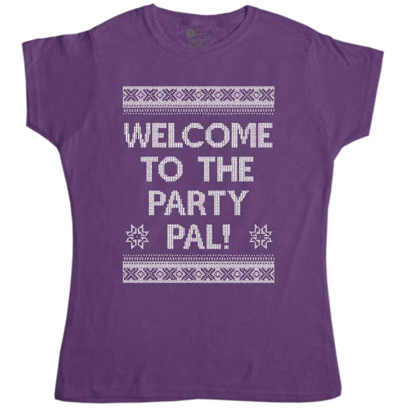 Welcome To The Party Pal Womens Style T-Shirt Jersey Fabric Tulle Fabric Batik Fabric