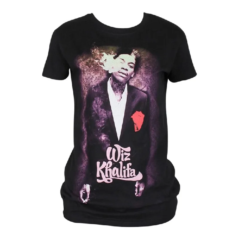 Wiz Khalifa Whisper Women's T-shirt Solid Color Striped Floral