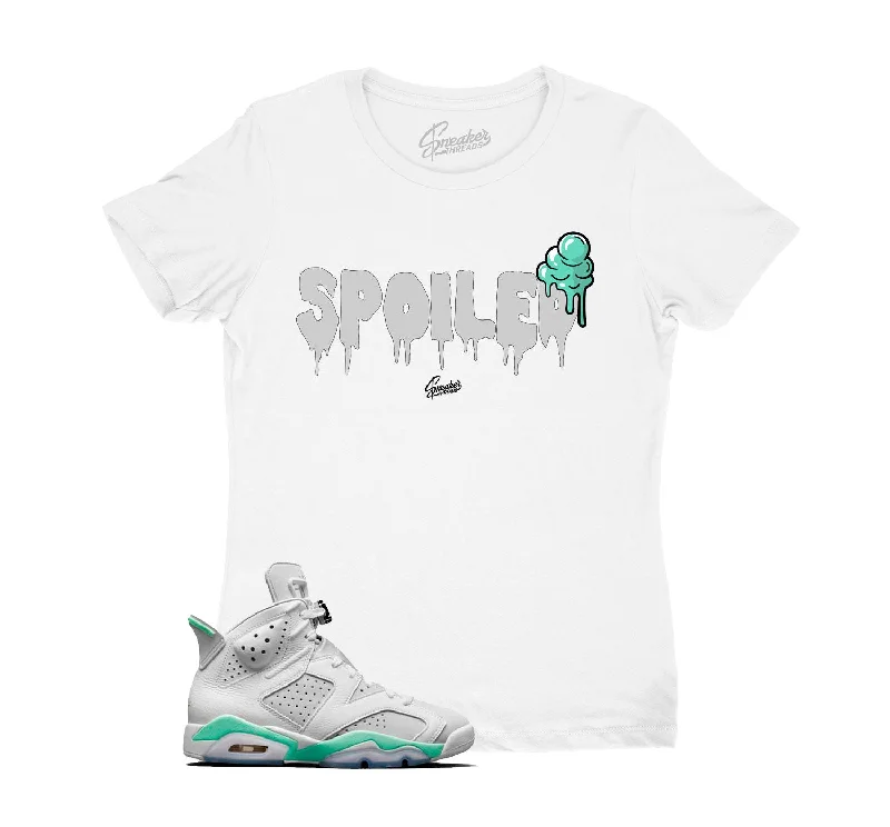 Womens - Mint Foam 6 Spoiled Shirt Solid Print Embellished