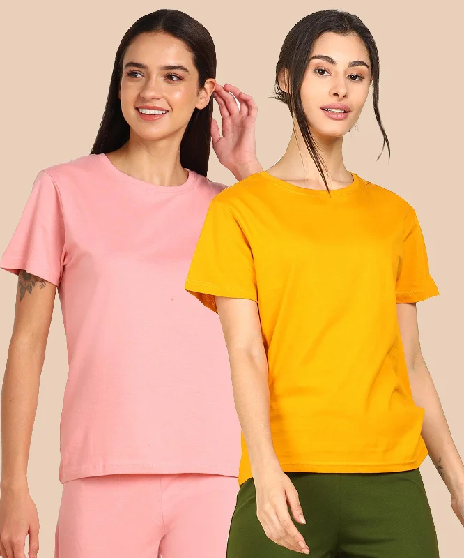 Womens Regular  Fit Combo Solid Tshirt Wool Fabric Cashmere Fabric Tweed Fabric