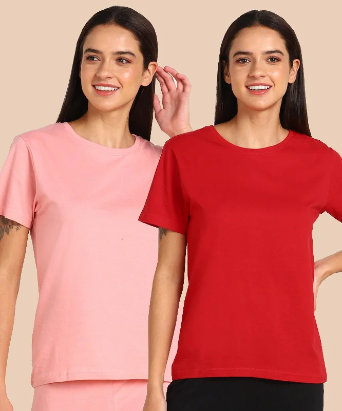 Womens Regular  Fit Combo Solid Tshirt Wool Fabric Cashmere Fabric Tweed Fabric