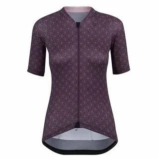 Women's Ultralight Jersey - Black Cherry Geo Chic Jersey Tee