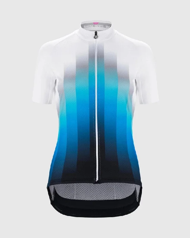 Women's GRUPPETTO UMA GT Jersey C2 - Cyber Blue Mint Green Jersey Tee