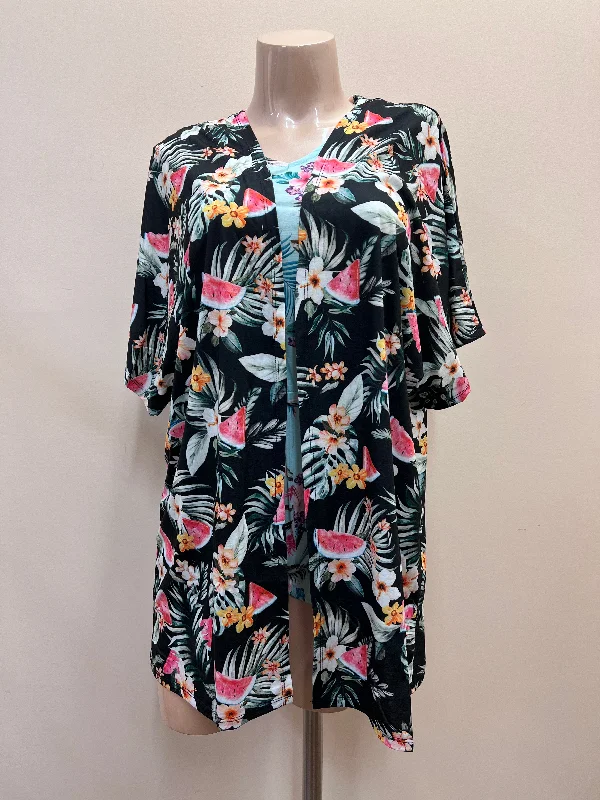 Lovely Summer Jersey Kimono Mustard Yellow Jersey Tee