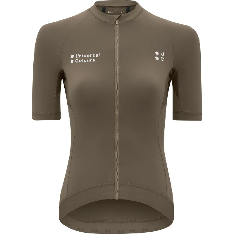 Women's Mono Short Sleeve Jersey - Mid Dark Brown Maximalist Jersey Tee