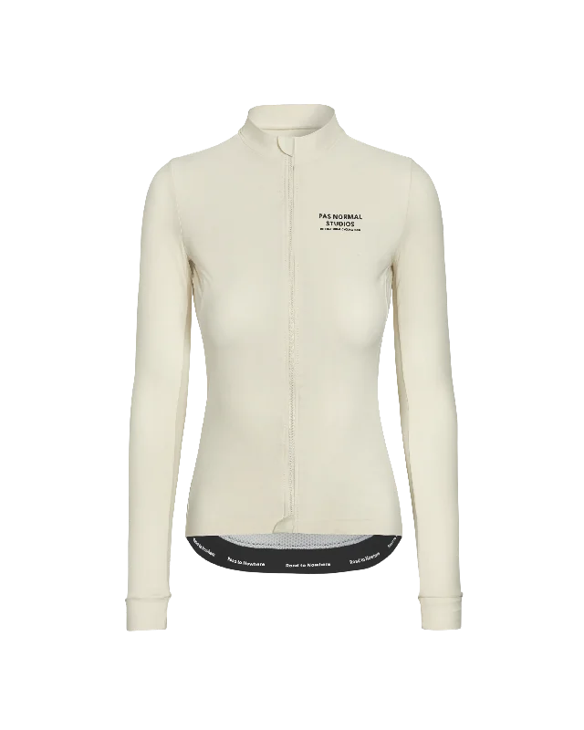 Women's Mechanism Long Sleeve Jersey - Off White Hemp Jersey Tee