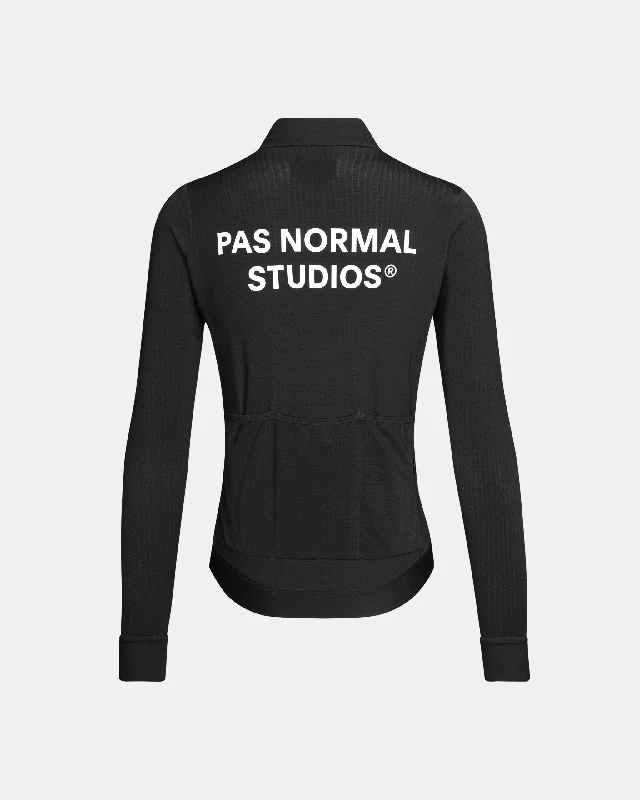 Women's Essential Long Sleeve Jersey - Black Stylish Jersey Top