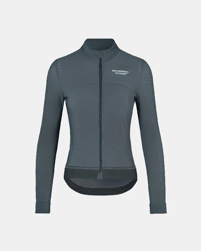 Women's Essential Long Sleeve Jersey - Dark Grey Women's Jersey Top