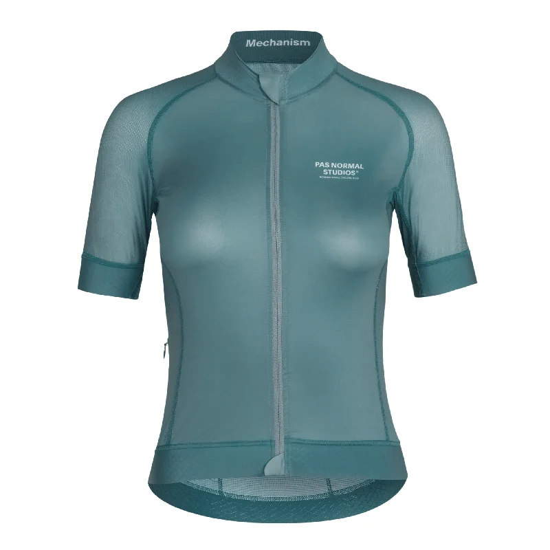 Women's Mechanism Jersey - Dusty Teal Cotton Jersey Tee