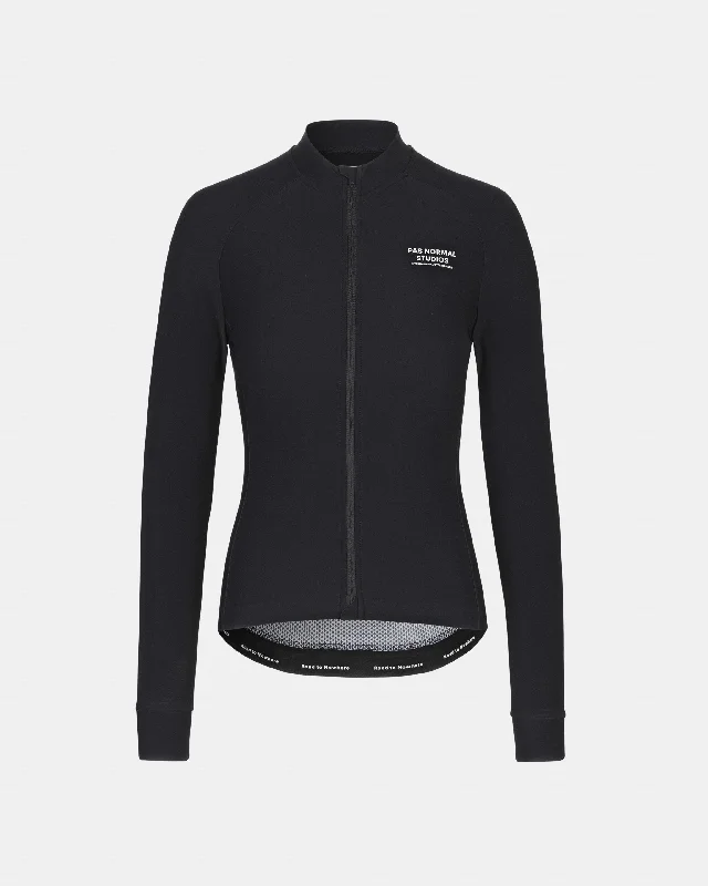 Women's Mechanism Long Sleeve Jersey - Black Casual Jersey Blouse