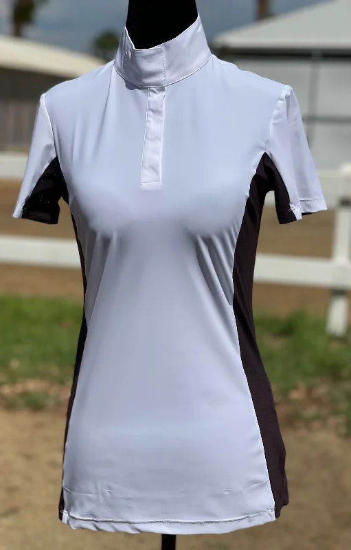 Cavalleria Toscana Jersey S/S Competition Shirt w/Perforated Inserts Sophisticated Jersey Tee