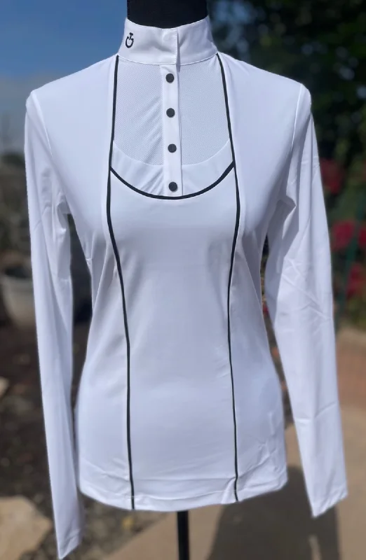 Cavalleria Toscana Tech Jersey Piquè L/S Button Competition Shirt / SALE! Modern Jersey Tee