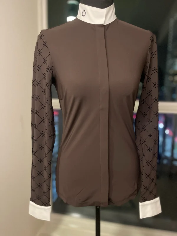 Cavalleria Toscana Mini Orbit Flock Printed Jersey L/S Glamorous Jersey Tee