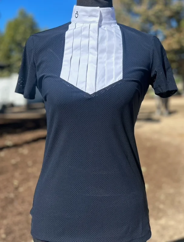 CT Perforated Jersey S/S Competition Shirt w/ Poplin Bib Luxury Jersey Tee