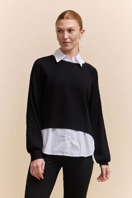 Jersey & woven top for layering Limited Edition Jersey Tee