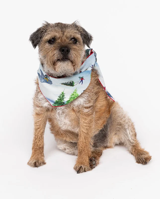 Montana Winterscape Printed Jersey Dog Neckerchief Festive Jersey Tee