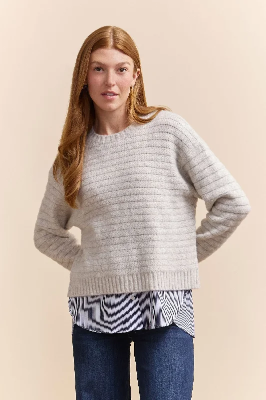 Jersey & woven top for layering Women's Jersey Top