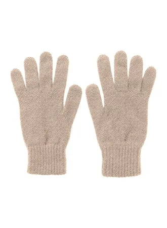 Cashmere Jersey Gloves in Ash Animal Print Jersey Tee
