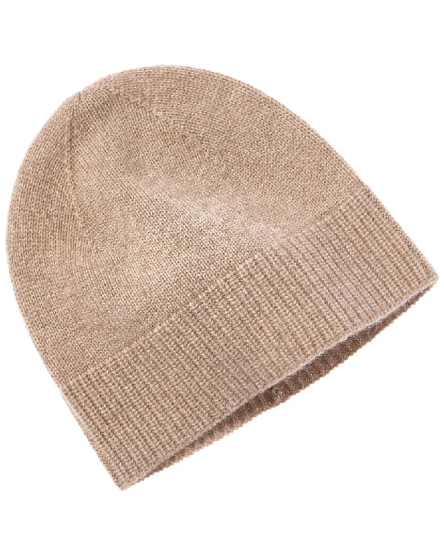 Amicale Cashmere Jersey Cashmere Beanie Short Sleeve Jersey Top