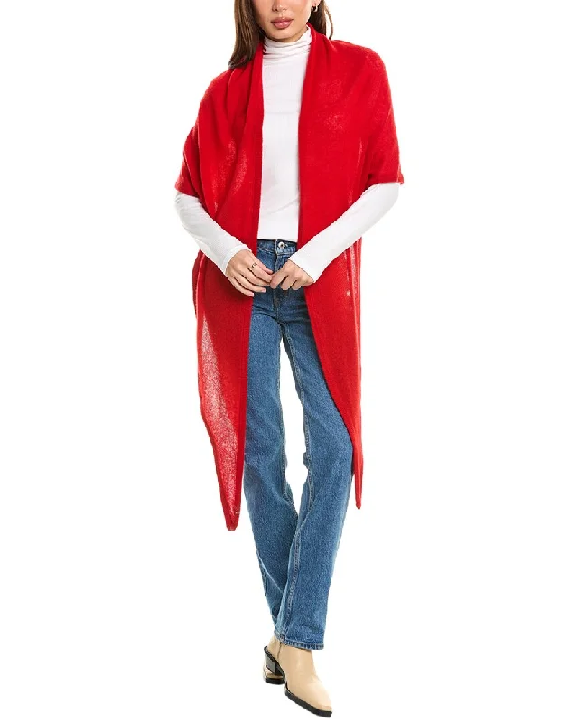 Amicale Cashmere Jersey Triangle Cashmere Wrap Travel Jersey Tee