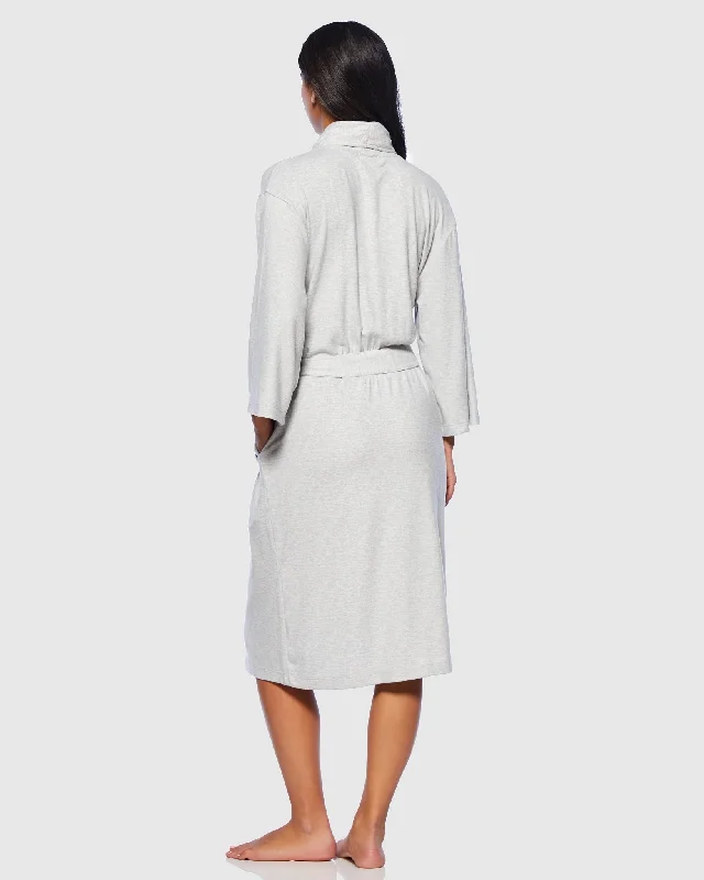 Dream Jersey Robe with Shawl Collar Pastel Jersey Tee