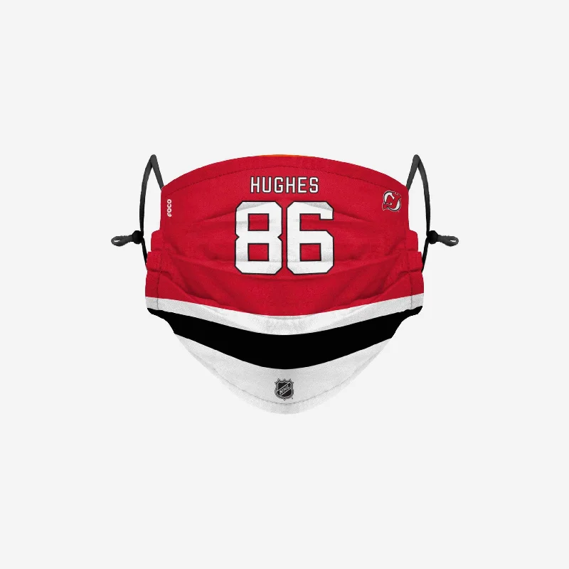 Jack Hughes New Jersey Devils Adjustable Face Cover Classic Jersey Tee