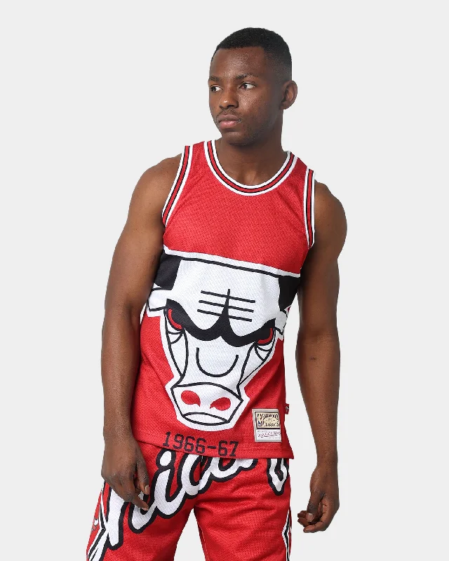 Mitchell & Ness Chicago Bulls Blown Out Jersey Red Bohemian Jersey Tee