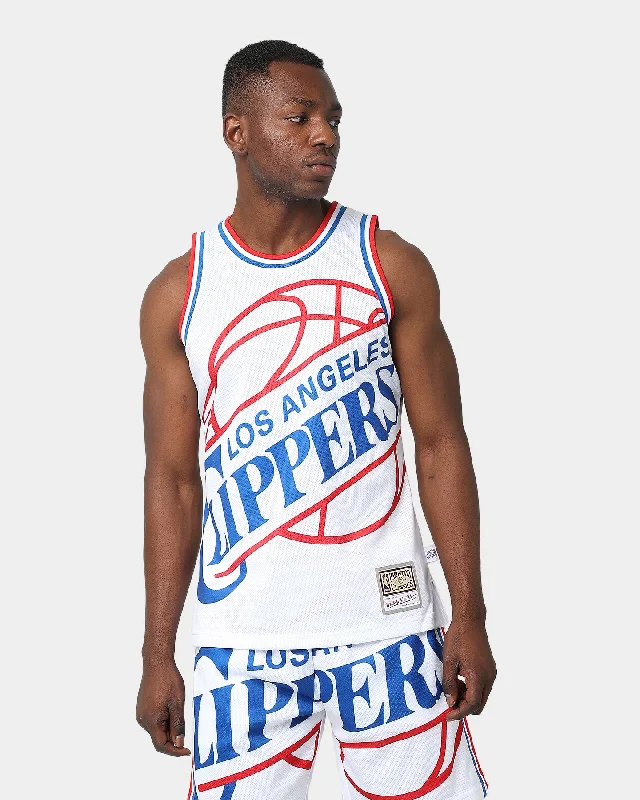 Mitchell & Ness Los Angeles Clippers Blown Out Jersey White Maximalist Jersey Tee
