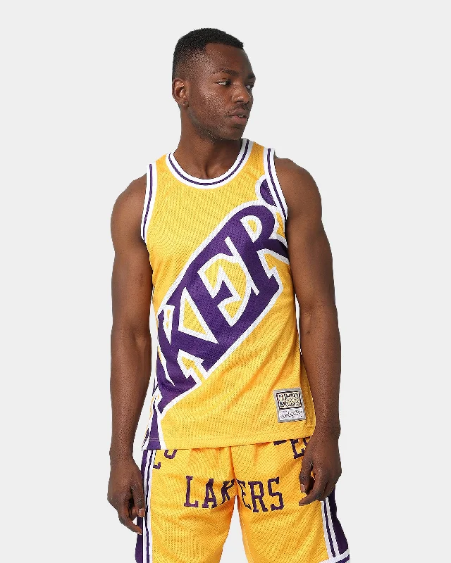 Mitchell & Ness Los Angeles Lakers Blown Out Jersey Gold Minimalist Jersey Tee