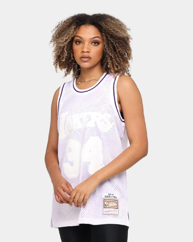 Mitchell & Ness Shaquille O'Neal '96-'97 Los Angeles Lakers "Cloudy Skies" Swingman Jersey Purple Pink Jersey Tee