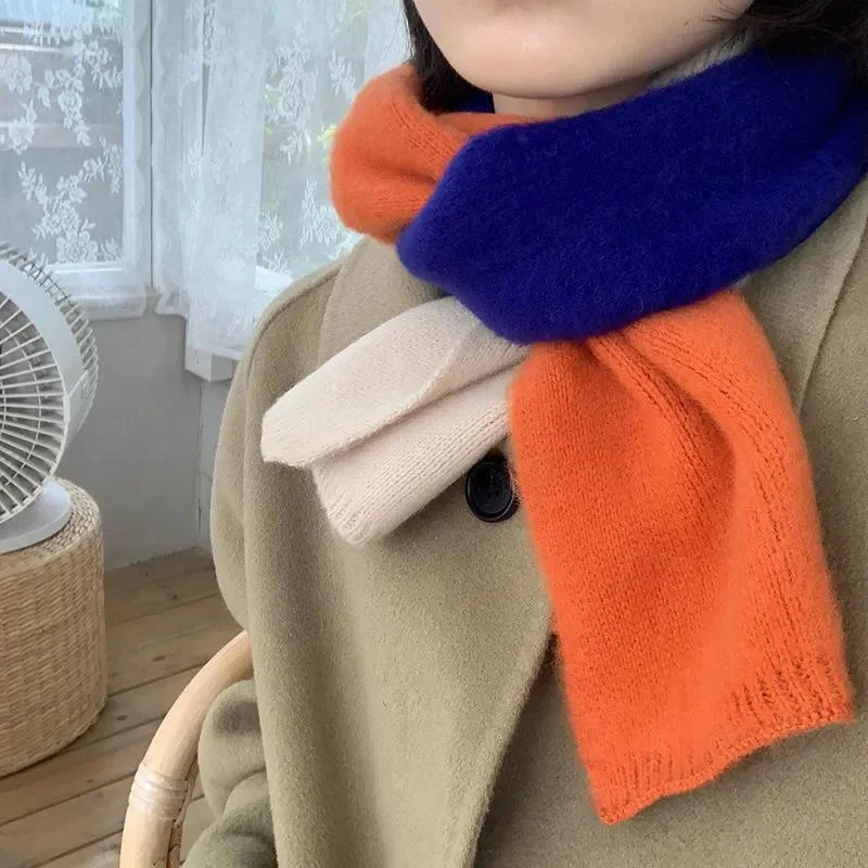 Scarf Female Winter Korean Fashion Solid Color Woven Scarf Thick Warm Wool Couple Scarf Shawl Elegant Long Shawl Scarf Scarf Female Winter Korean Fashion Solid Color Woven Scarf Thick Warm Wool Couple Scarf Shawl Elegant Long Shawl Scarf