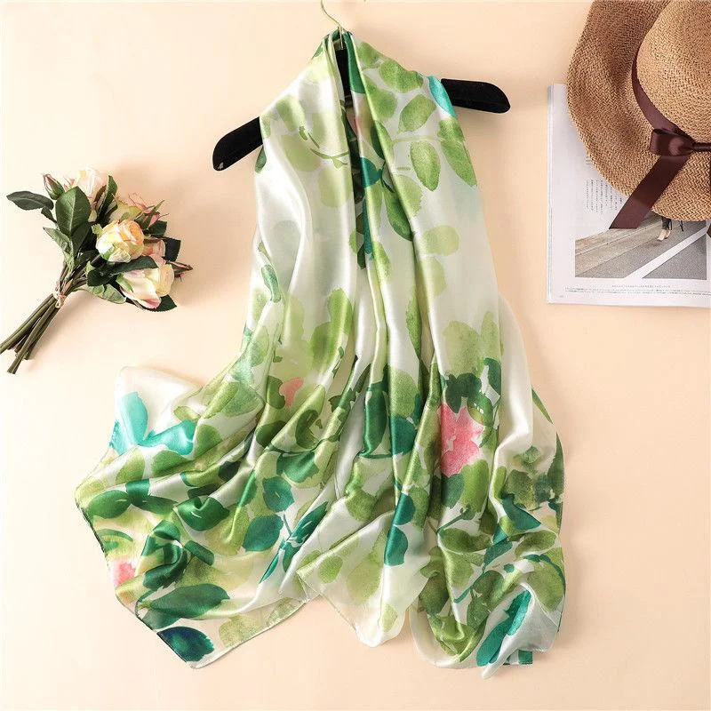 Scarves Ladies Gorgeous Fashion Square Printing Silk Scarf Women's Decorative Shawl Cozy Wool Shawl Poncho Scarves Ladies Gorgeous Fashion Square Printing Silk Scarf Women's Decorative Shawl Cozy Wool Shawl Poncho