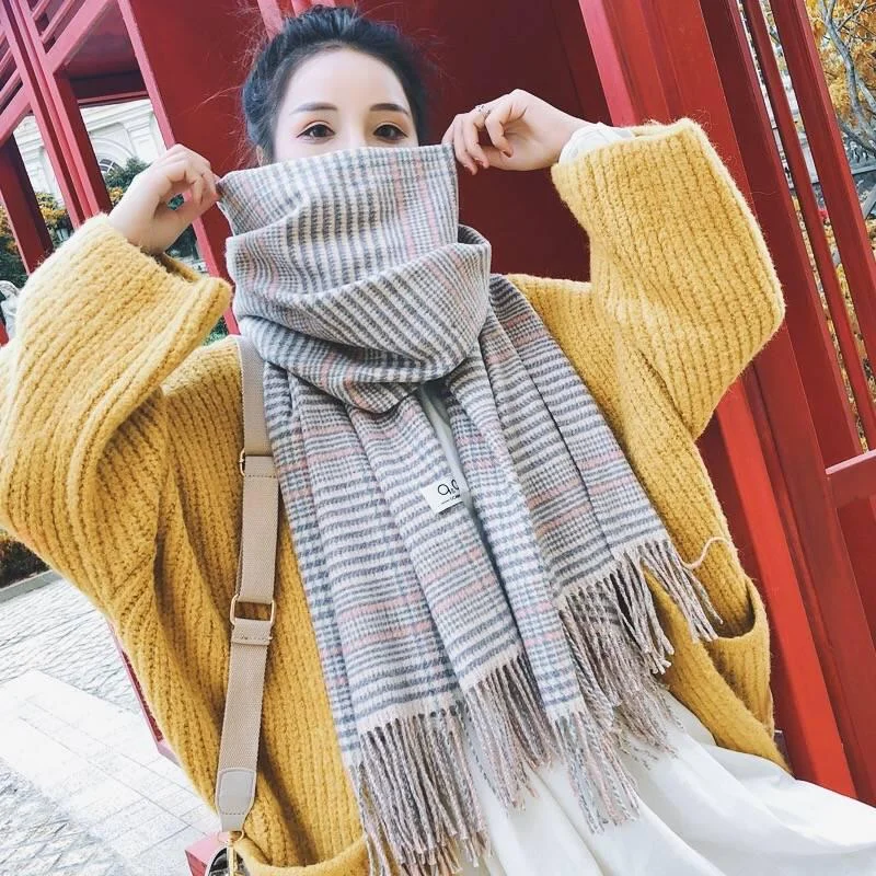 Women Cashmere Scarf Plaid Women Fashion Warm Winter Shawl for Women Pashmina Shawl Comfortable Embroidered Shawl Women Cashmere Scarf Plaid Women Fashion Warm Winter Shawl for Women Pashmina Shawl Comfortable Embroidered Shawl